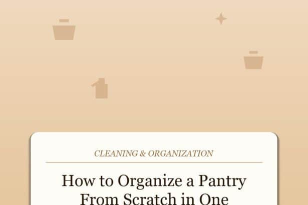 How to Organize a Pantry From Scratch in One Afternoon