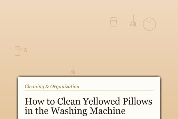 How to Clean Yellowed Pillows in the Washing Machine