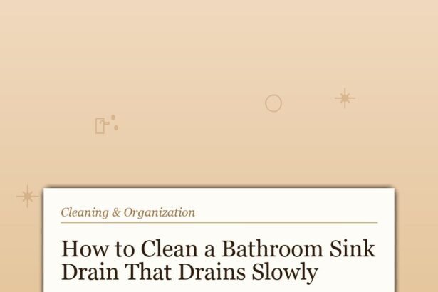 How to Clean a Bathroom Sink Drain That Drains Slowly
