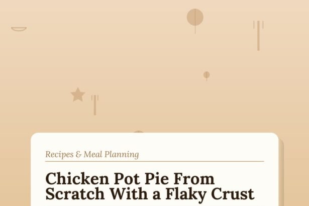 How to Make Chicken Pot Pie From Scratch With a Flaky Crust