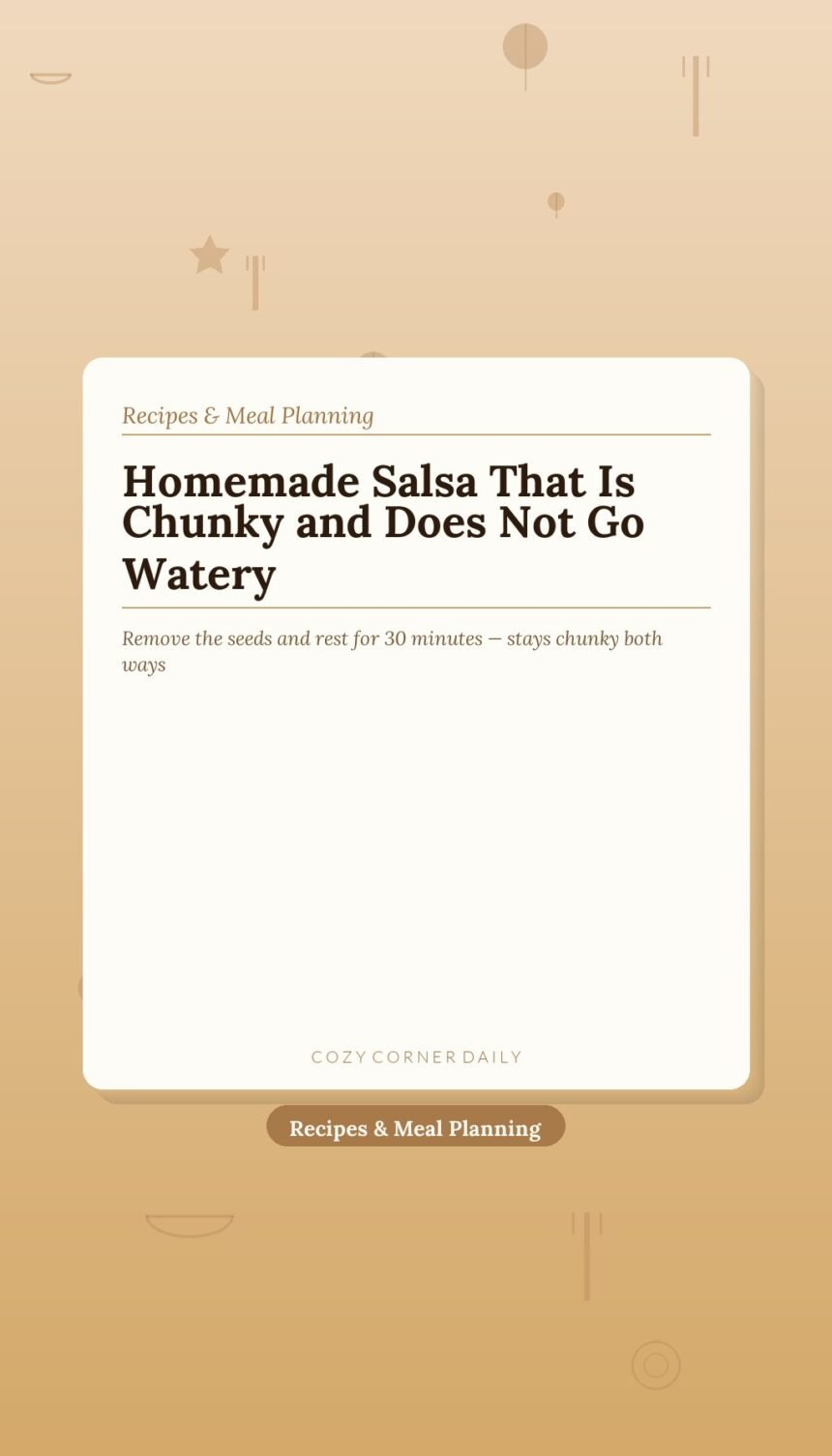 Homemade Salsa From Scratch (Restaurant-Style and Pico de Gallo)