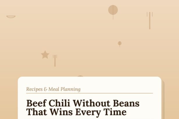 Beef Chili Without Beans (Texas-Style, Deep Flavor, One Pot)