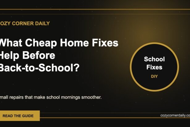 What Cheap Home Fixes Help Before Back-to-School?