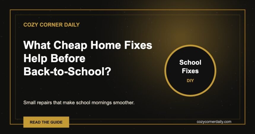 What Cheap Home Fixes Help Before Back-to-School?