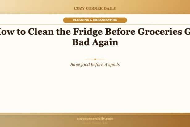 How to Clean the Fridge Before Groceries Go Bad Again