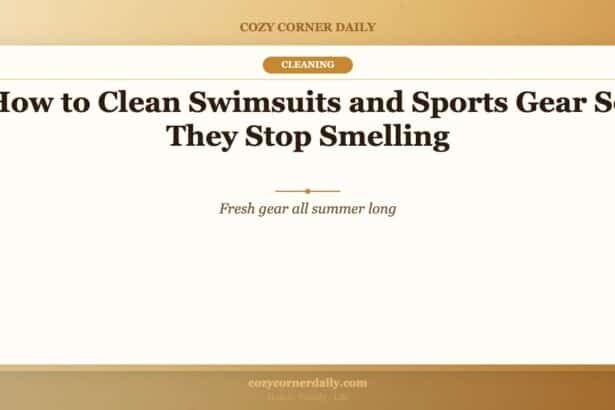 How to Clean Swimsuits and Sports Gear So They Stop Smelling