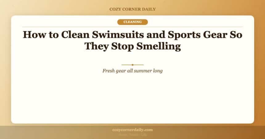 How to Clean Swimsuits and Sports Gear So They Stop Smelling