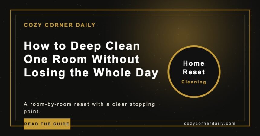 How to Deep Clean One Room Without Losing the Whole Day