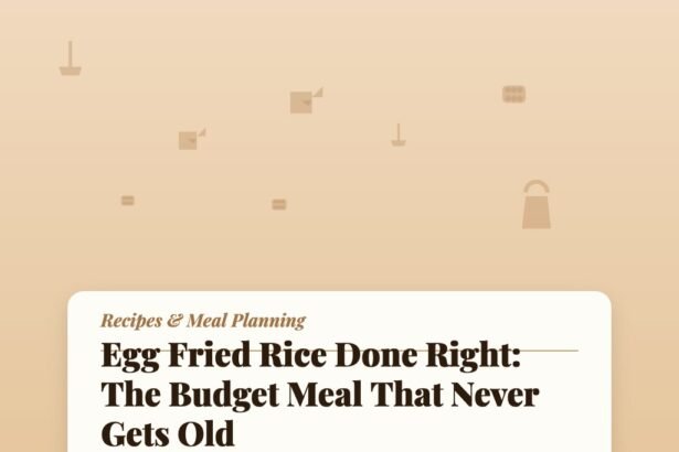 Egg Fried Rice Done Right: The Budget Meal That Never Gets Old