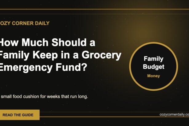 How Much Should a Family Keep in a Grocery Emergency Fund?
