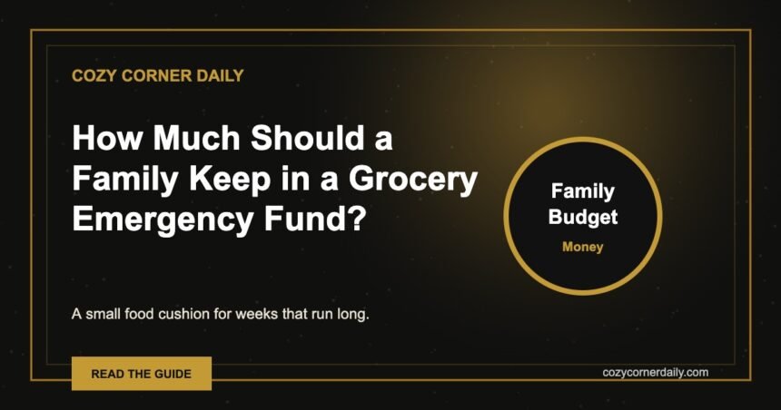 How Much Should a Family Keep in a Grocery Emergency Fund?