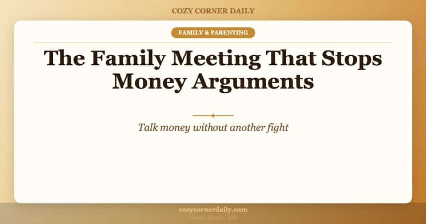 The Family Meeting That Stops Money Arguments
