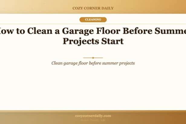 How to Clean a Garage Floor Before Summer Projects Start