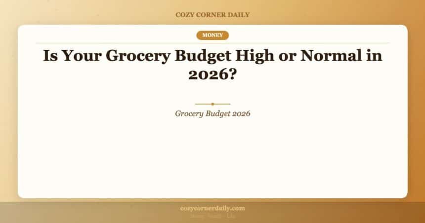 Is Your Grocery Budget High or Normal in 2026?
