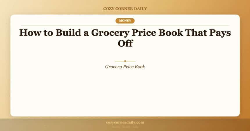 How to Build a Grocery Price Book That Pays Off