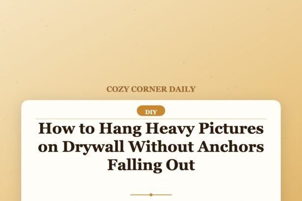 How to Hang Heavy Pictures on Drywall Without Anchors Falling Out