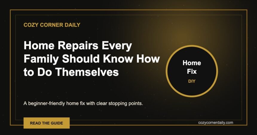 Home Repairs Every Family Should Know How to Do Themselves