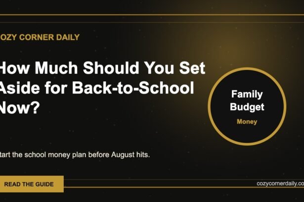 How Much Should You Set Aside for Back-to-School Now?
