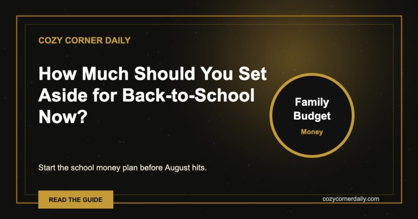 How Much Should You Set Aside for Back-to-School Now?