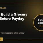 How to Build a Grocery Buffer Before Payday