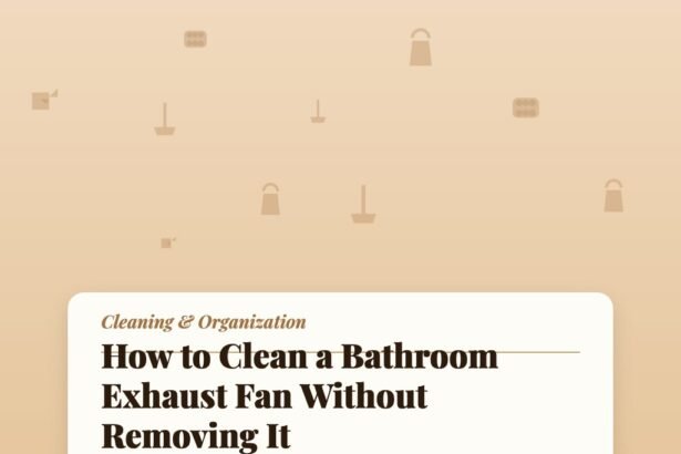 How to Clean a Bathroom Exhaust Fan Without Removing It
