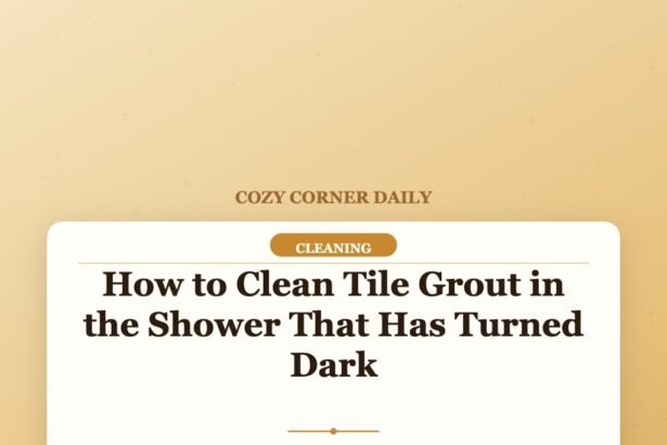 How to Clean Tile Grout in the Shower That Has Turned Dark