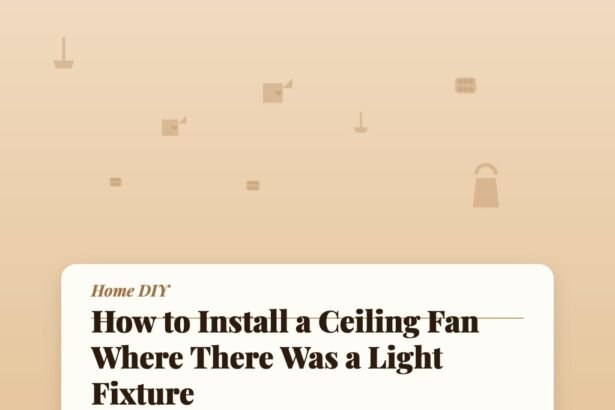 How to Install a Ceiling Fan Where There Was a Light Fixture
