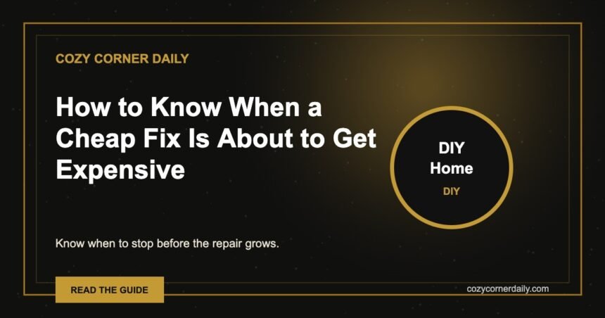 How to Know When a Cheap Fix Is About to Get Expensive