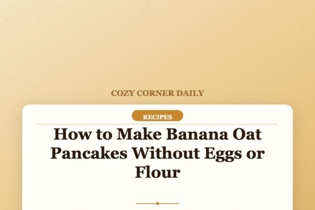 How to Make Banana Oat Pancakes Without Eggs or Flour