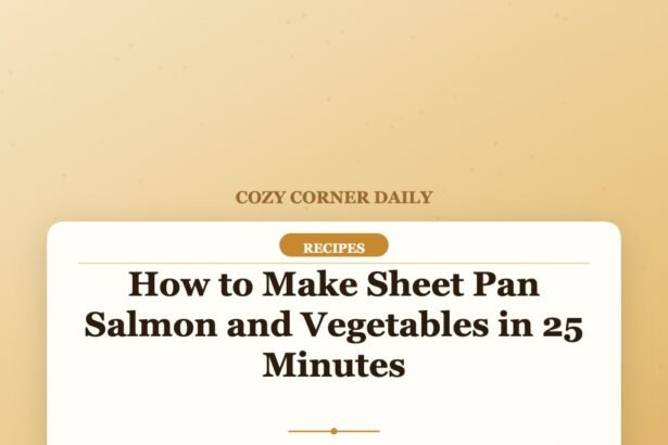 How to Make Sheet Pan Salmon and Vegetables in 25 Minutes