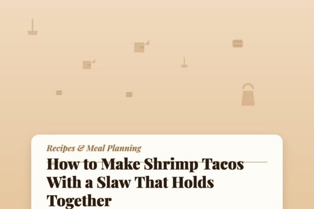 How to Make Shrimp Tacos With a Slaw That Holds Together