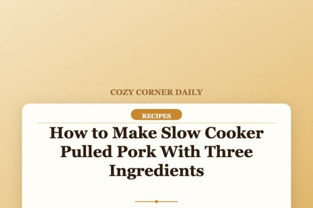 How to Make Slow Cooker Pulled Pork With Three Ingredients