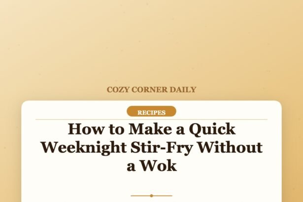 How to Make a Quick Weeknight Stir-Fry Without a Wok