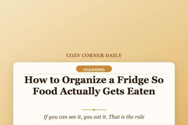 How to Organize a Fridge So Food Actually Gets Eaten