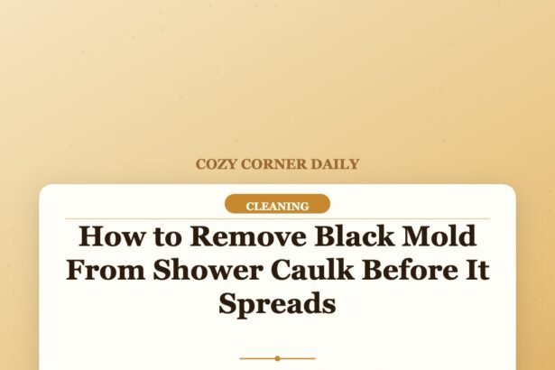 How to Remove Black Mold From Shower Caulk Before It Spreads