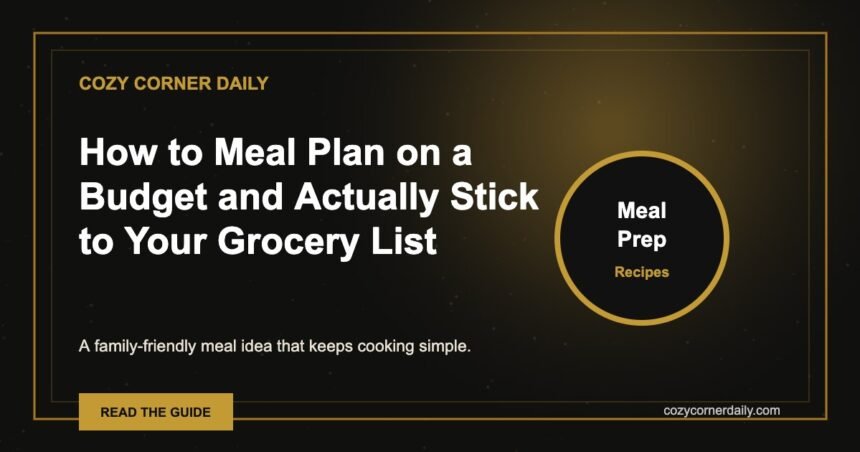 How to Meal Plan on a Budget and Actually Stick to Your Grocery List