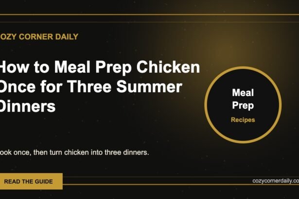 How to Meal Prep Chicken Once for Three Summer Dinners