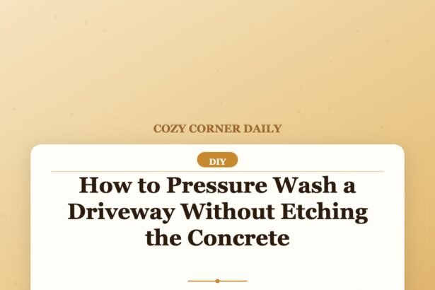 How to Pressure Wash a Driveway Without Etching the Concrete