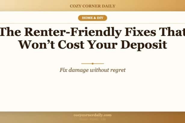 The Renter-Friendly Fixes That Won’t Cost Your Deposit