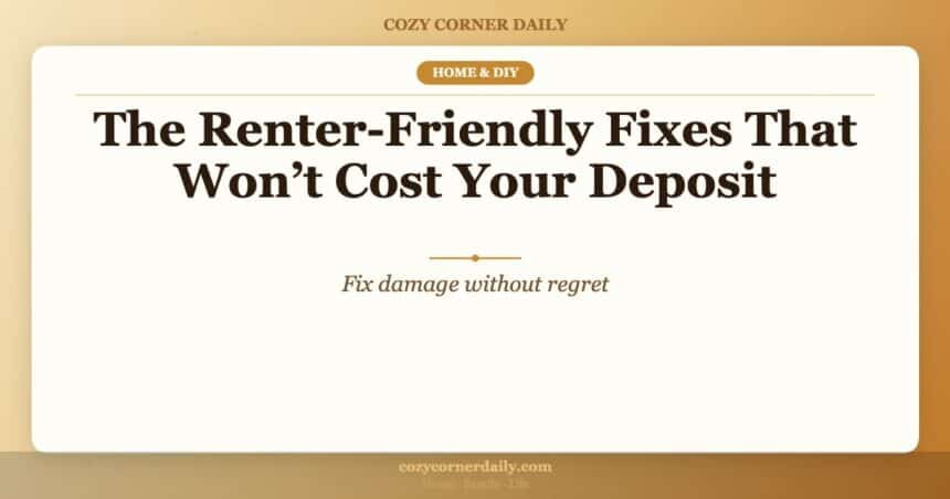 The Renter-Friendly Fixes That Won’t Cost Your Deposit