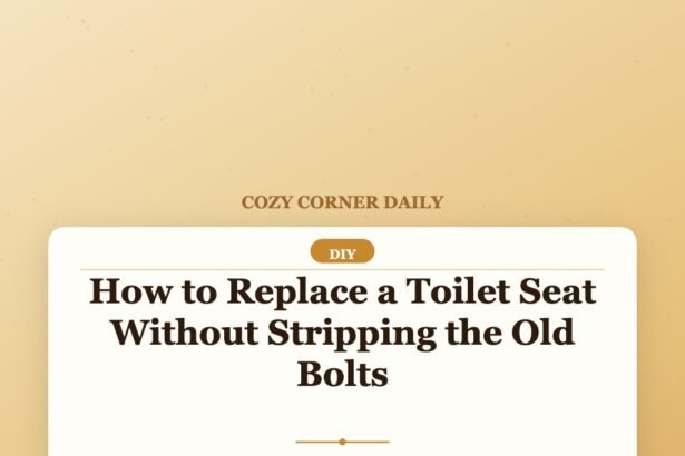 How to Replace a Toilet Seat Without Stripping the Old Bolts