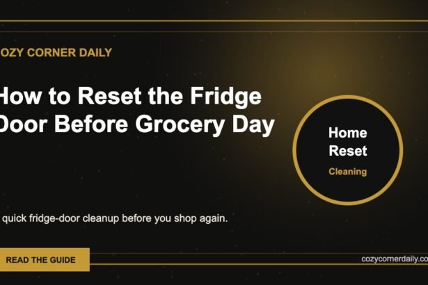 How to Reset the Fridge Door Before Grocery Day