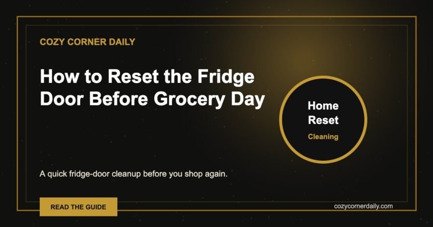 How to Reset the Fridge Door Before Grocery Day