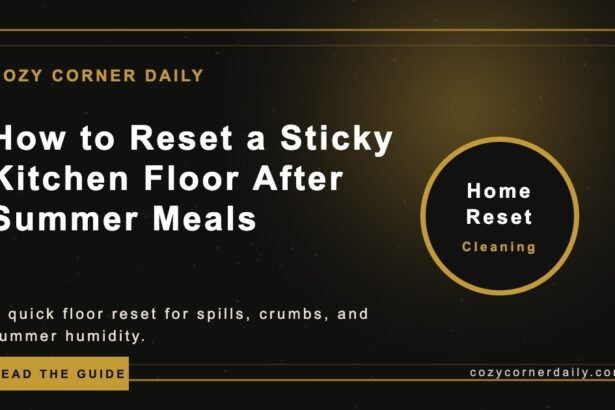 How to Reset a Sticky Kitchen Floor After Summer Meals