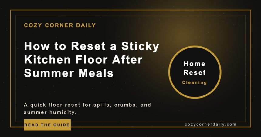 How to Reset a Sticky Kitchen Floor After Summer Meals