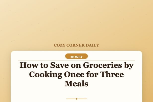 How to Save on Groceries by Cooking Once for Three Meals