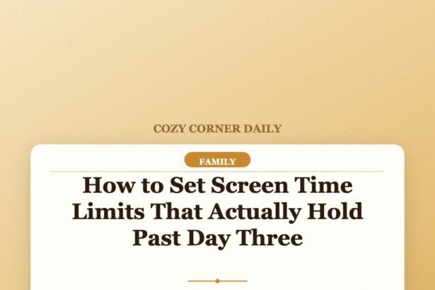 How to Set Screen Time Limits That Actually Hold Past Day Three