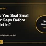 How Do You Seal Small Exterior Gaps Before Bugs Get In?