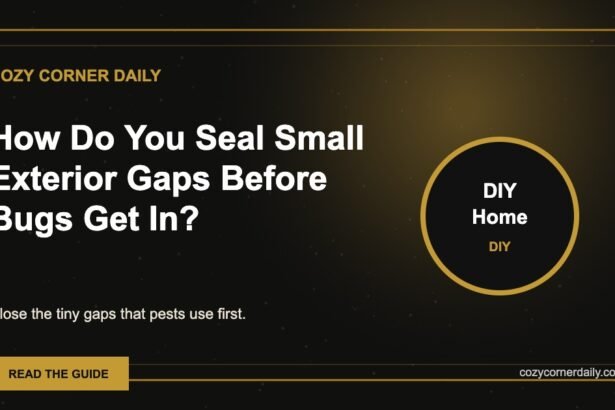 How Do You Seal Small Exterior Gaps Before Bugs Get In?