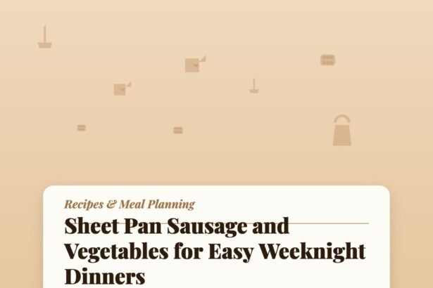 Sheet Pan Sausage and Vegetables for Easy Weeknight Dinners